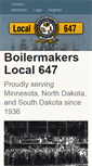 Mobile Screenshot of boilermakerslocal647.com